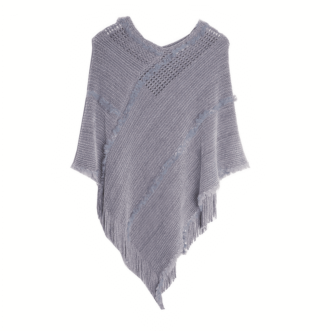 poncho maille fine