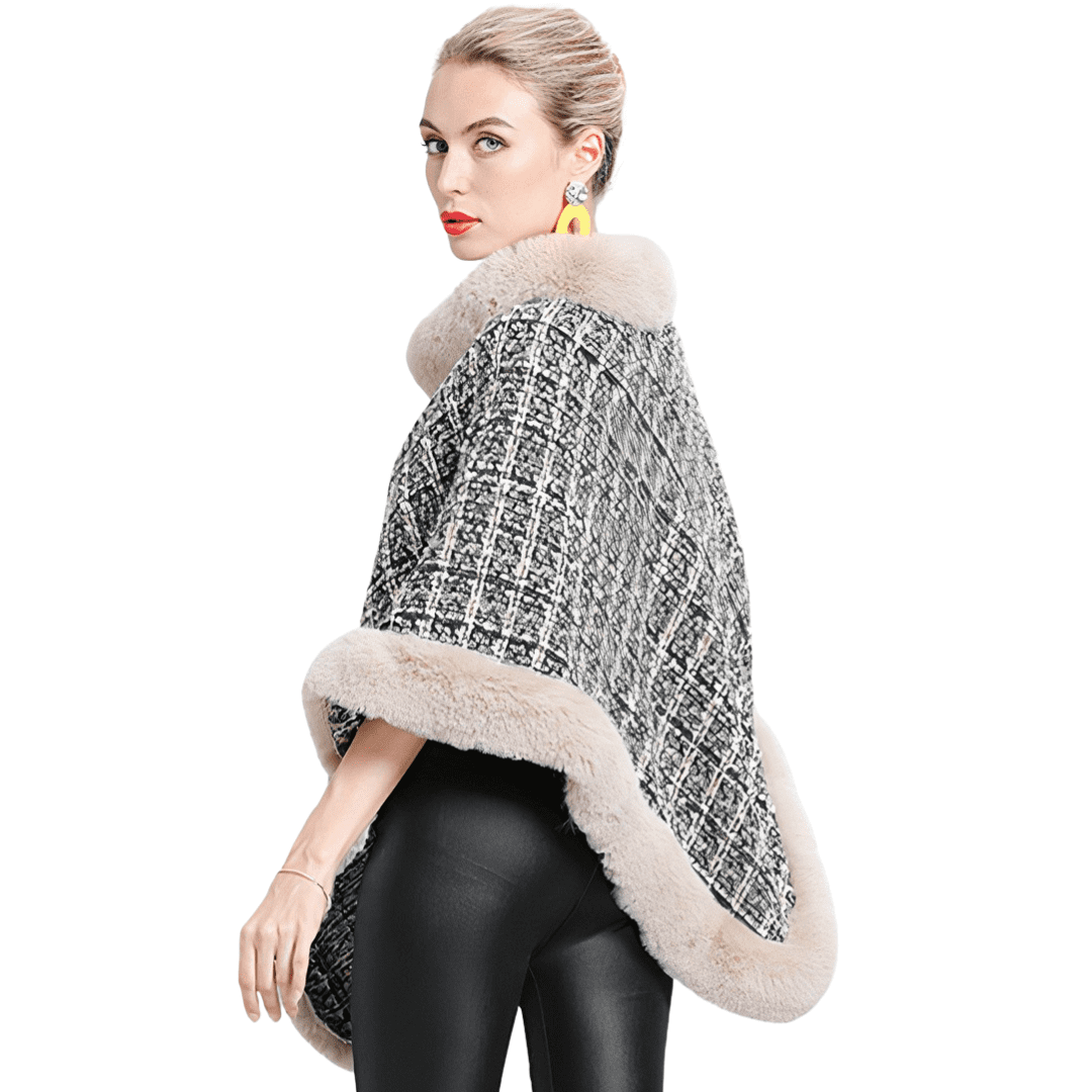 poncho manteau femme hiver