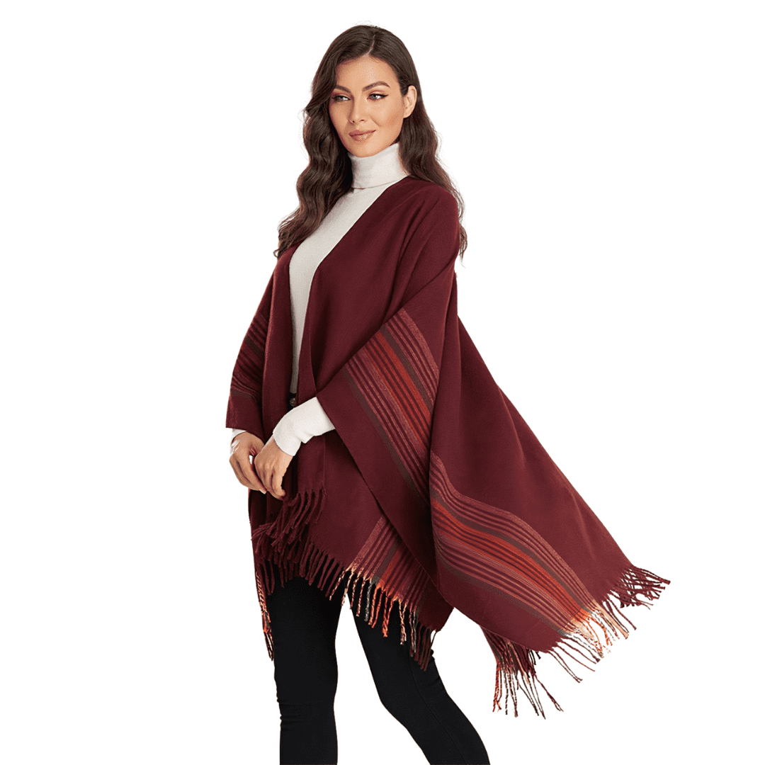 poncho tendance femme