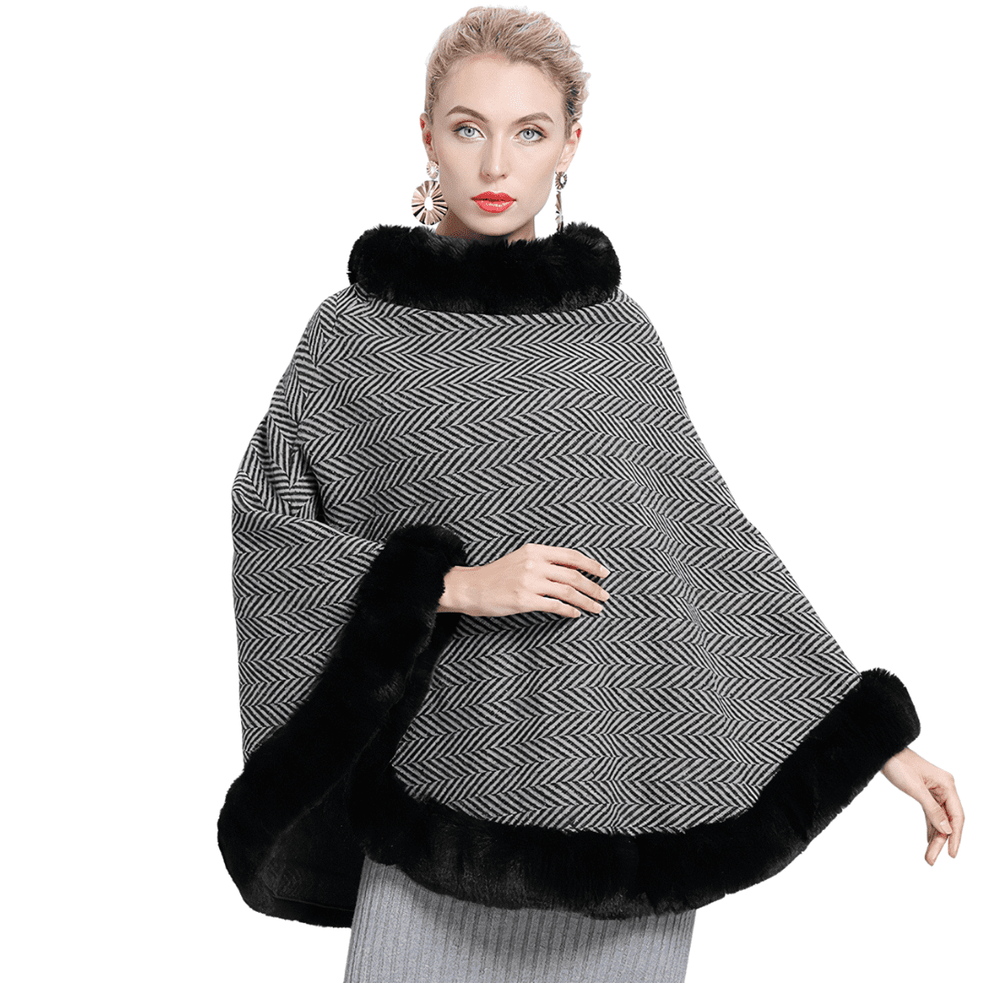 poncho tres chaud femme