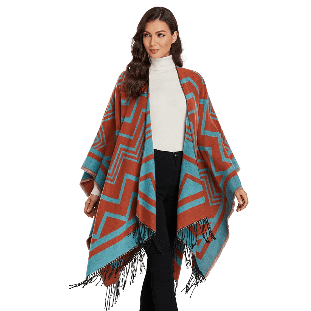 poncho veste femme