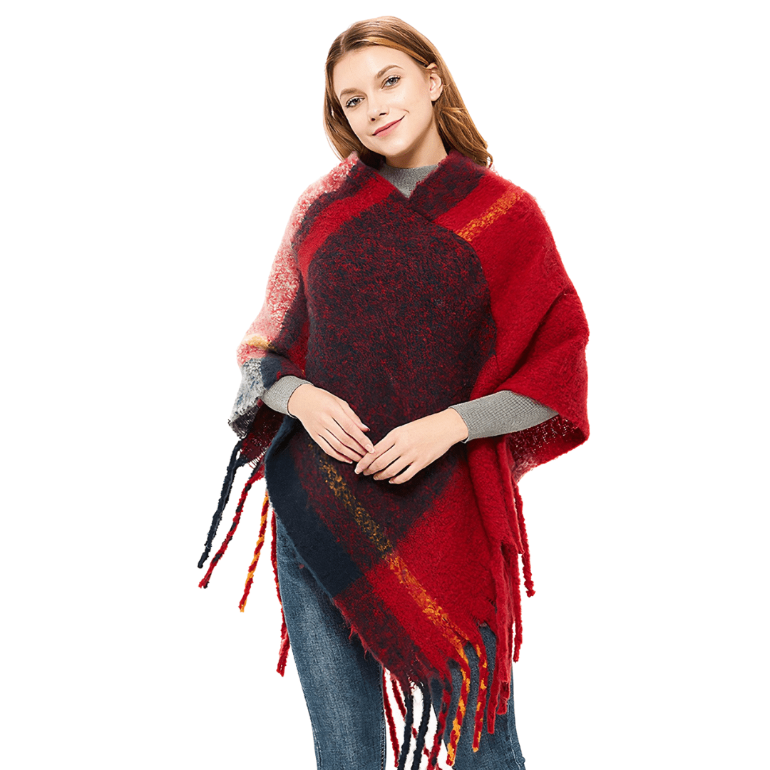 pull femme poncho