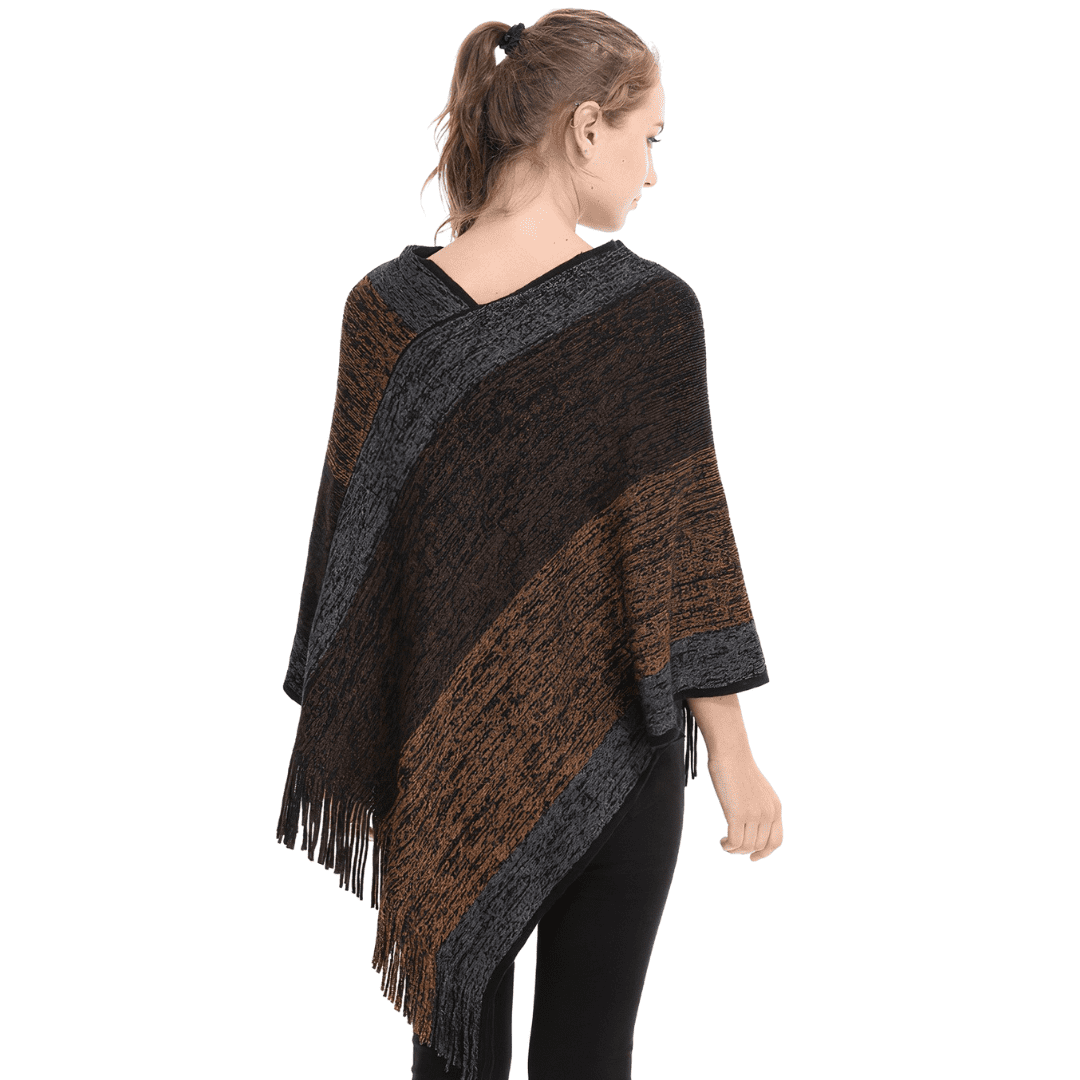 pull femme poncho