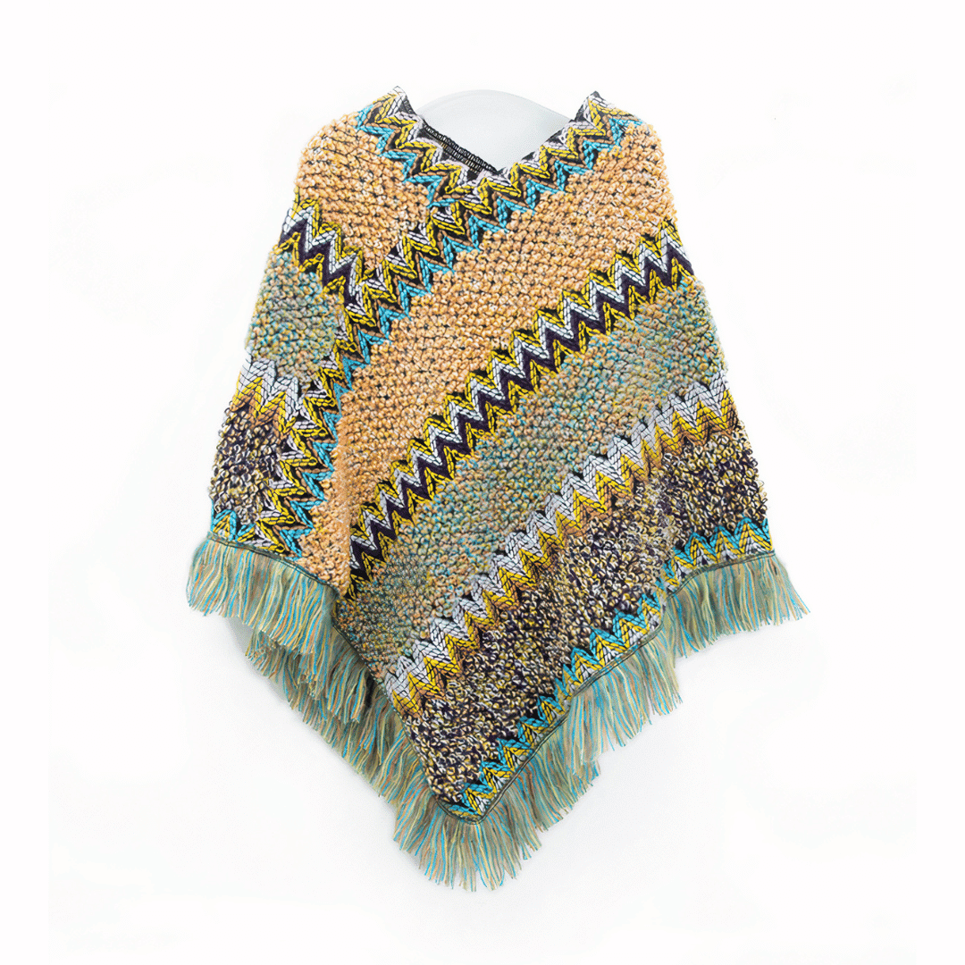 pull femme poncho