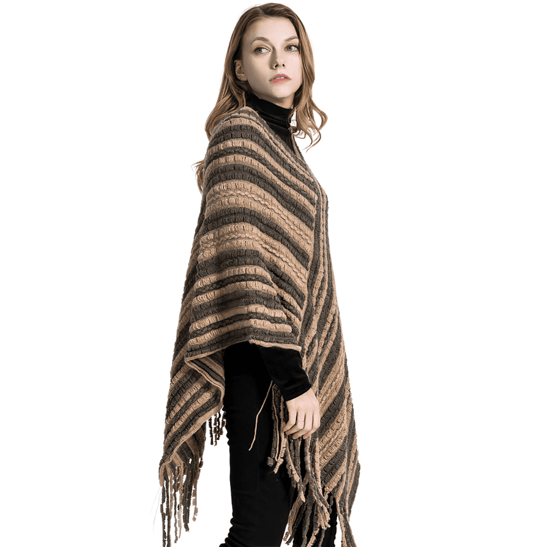 pull forme poncho femme