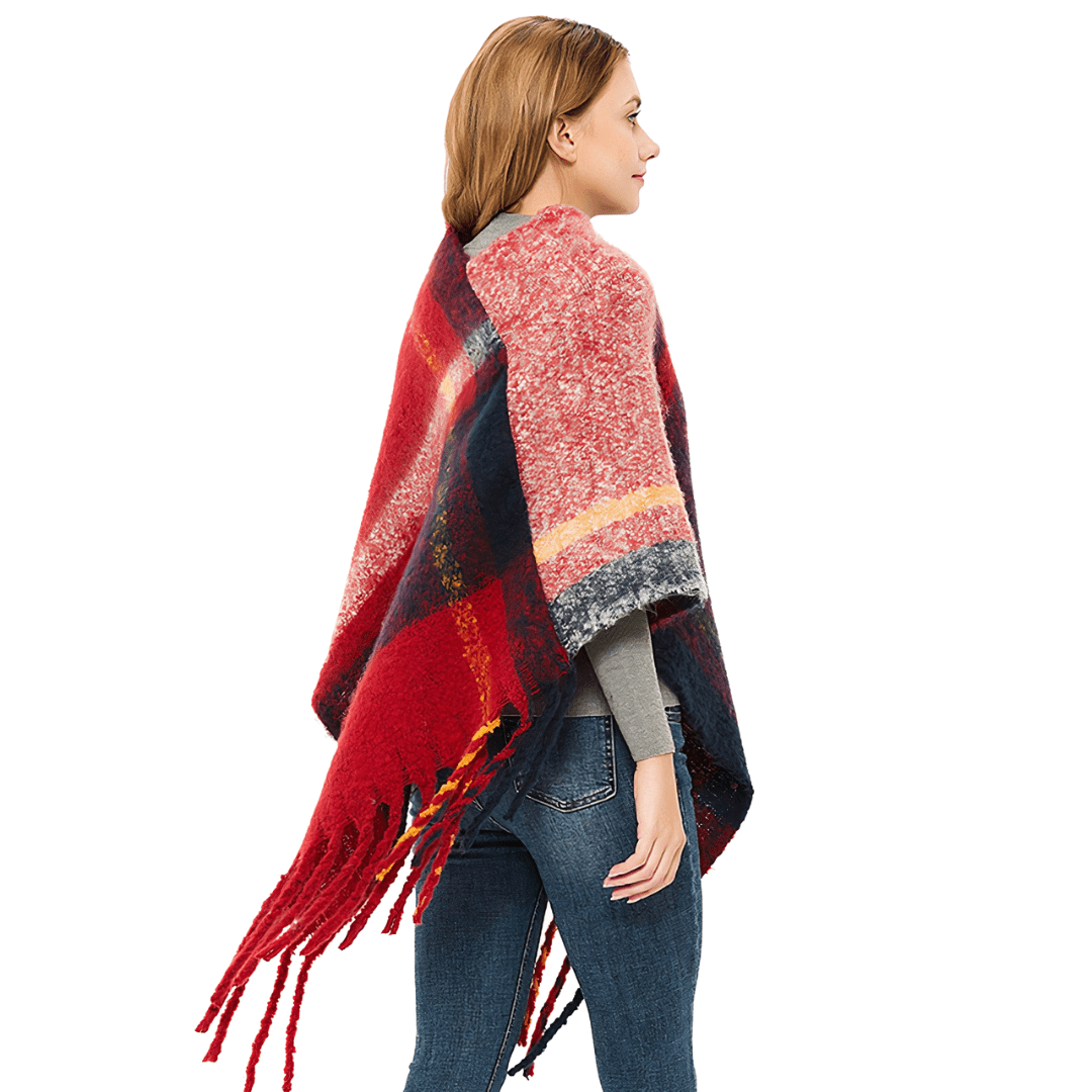 pull forme poncho femme