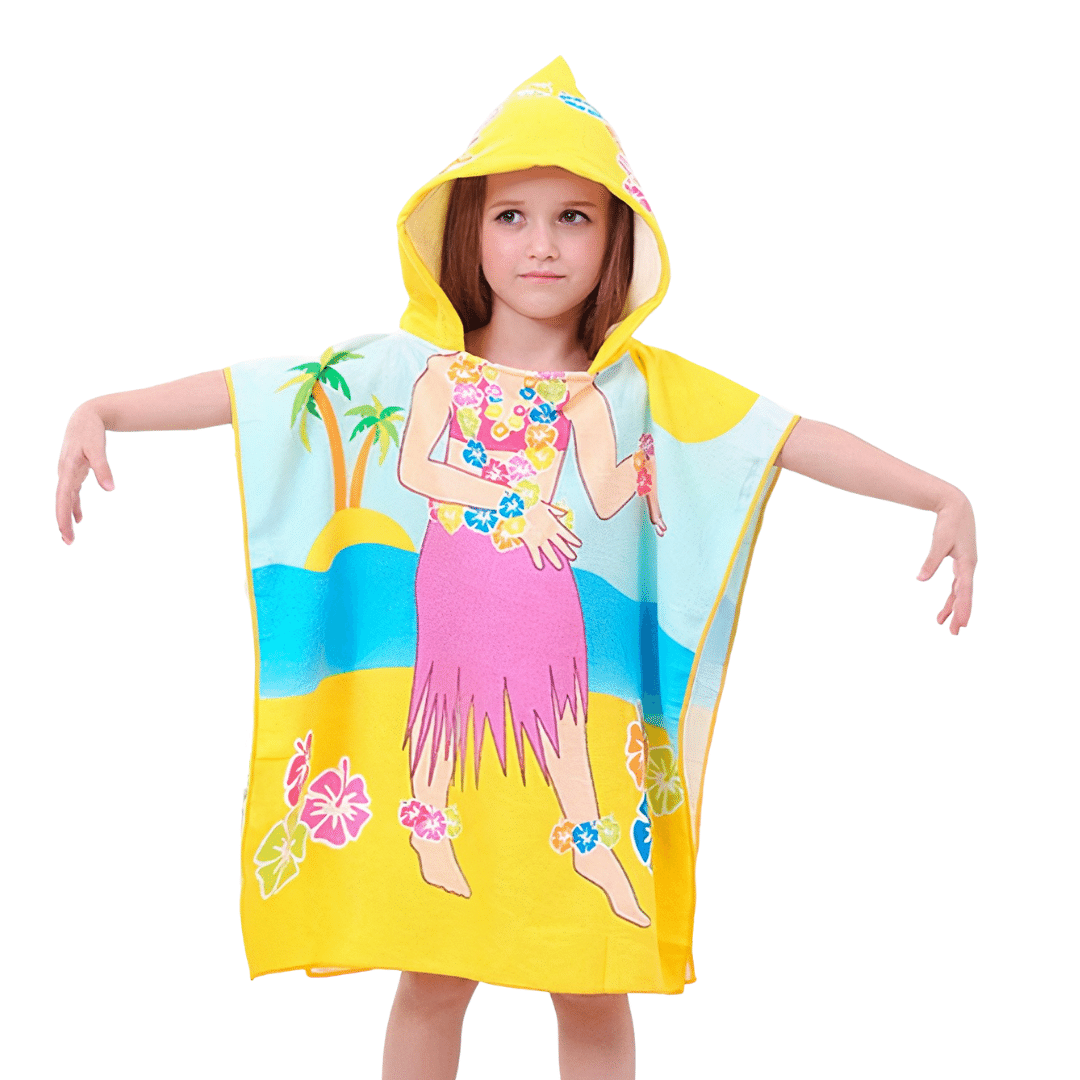 serviette poncho fille