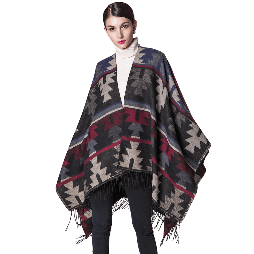 veste poncho femme